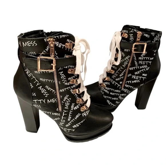 🔴HIKER PLATFORM BOOTIES. NWT! EXCELLENT CONDITION! - Picture 2 of 7